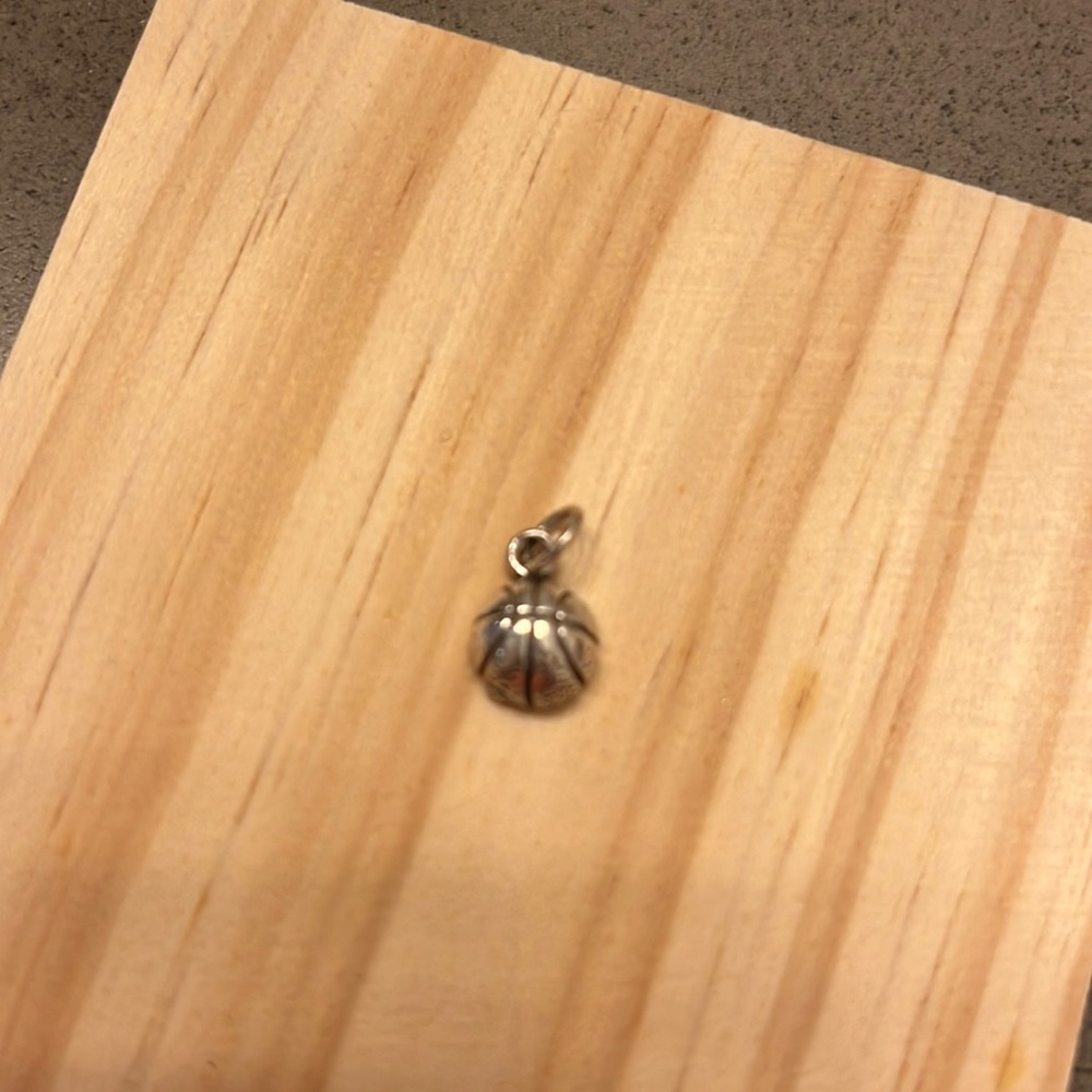 Basketball Charm-sterling silver